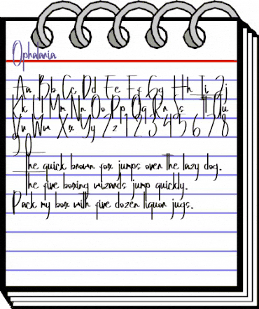 Ophalaria Regular animated font preview Ophalaria Regular animated font preview