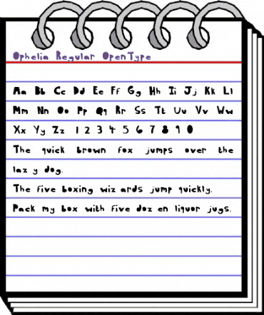 Ophelia Regular animated font preview Ophelia Regular animated font preview