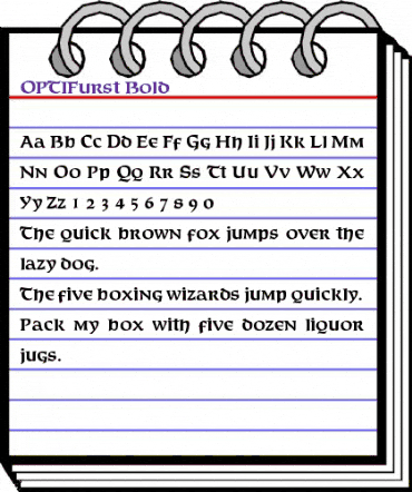OPTIFurst Bold animated font preview OPTIFurst Bold animated font preview