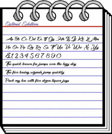 Optimal Solutions Regular animated font preview Optimal Solutions Regular animated font preview