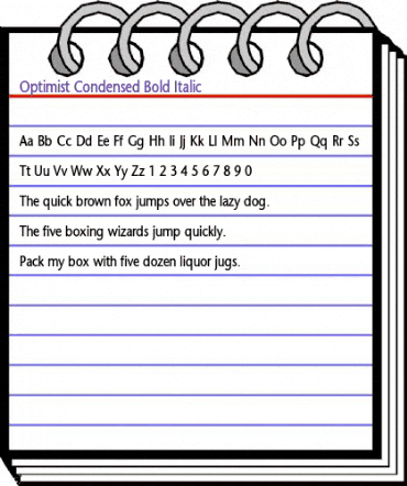 Optimist-Condensed Bold Italic animated font preview Optimist-Condensed Bold Italic animated font preview