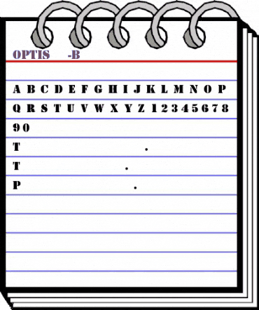 OPTIStencil-Bold Regular animated font preview