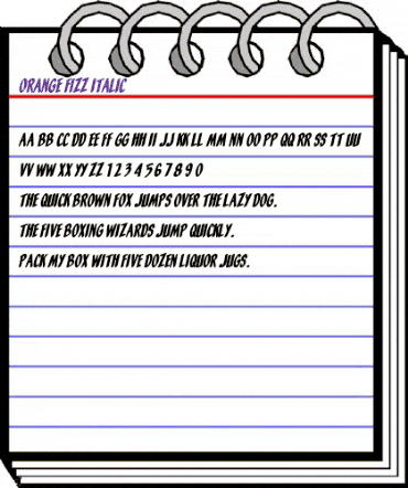 Orange Fizz Italic animated font preview Orange Fizz Italic animated font preview