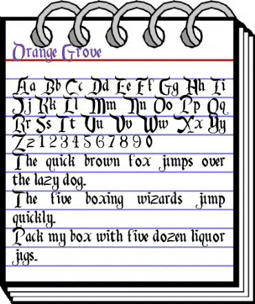 Orange Grove Normal animated font preview Orange Grove Normal animated font preview