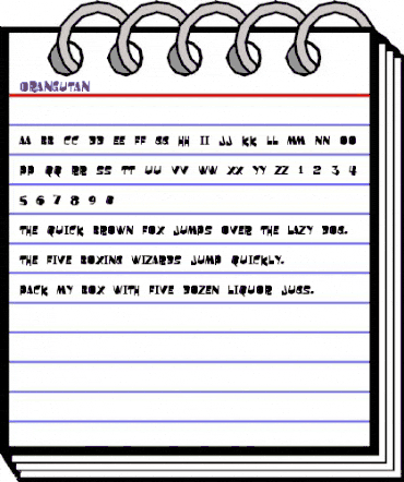 Orangutan Regular animated font preview Orangutan Regular animated font preview