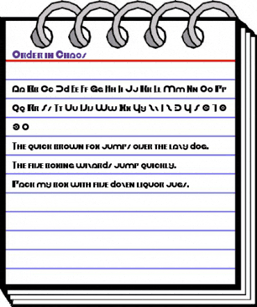 Order in Chaos Regular animated font preview Order in Chaos Regular animated font preview