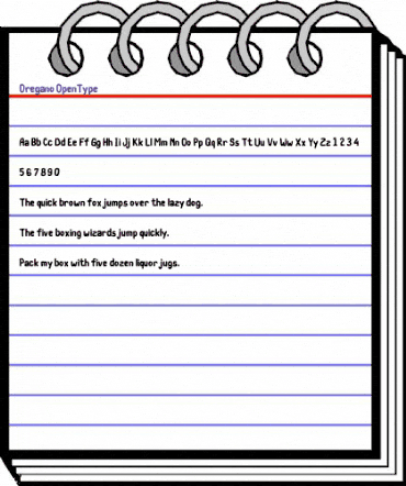 Oregano Regular animated font preview