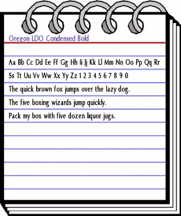 Oregon LDO Condensed Bold animated font preview Oregon LDO Condensed Bold animated font preview