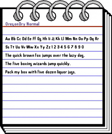 OregonDry Normal animated font preview OregonDry Normal animated font preview