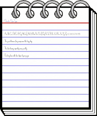 Orenda Regular animated font preview