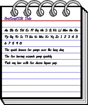 OrielScriptSSK Italic animated font preview OrielScriptSSK Italic animated font preview