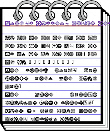 Orient Pattern Dings Set 1 Regular animated font preview Orient Pattern Dings Set 1 Regular animated font preview