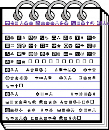 Orient Pattern Dings Set 3 Regular animated font preview