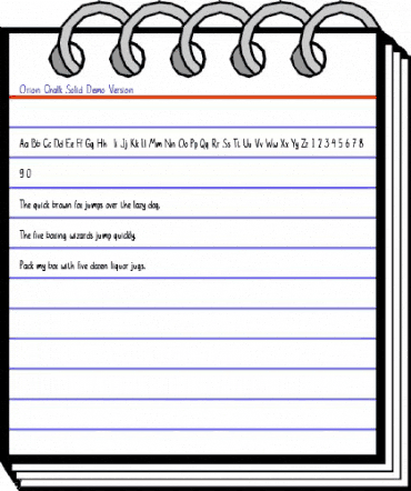 Orion Chalk Solid Demo Version Regular animated font preview Orion Chalk Solid Demo Version Regular animated font preview