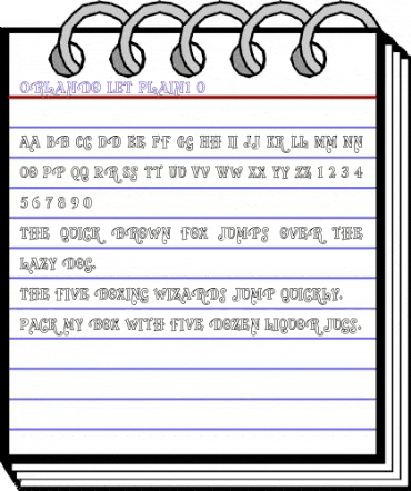 Orlando LET Plain animated font preview Orlando LET Plain animated font preview