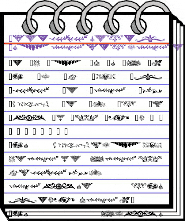 Ornamental Decoration Regular animated font preview Ornamental Decoration Regular animated font preview