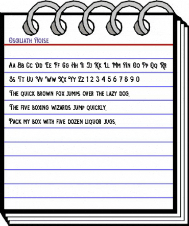 Osgiliath Noise animated font preview