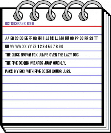 Ostrich Sans Bold animated font preview Ostrich Sans Bold animated font preview