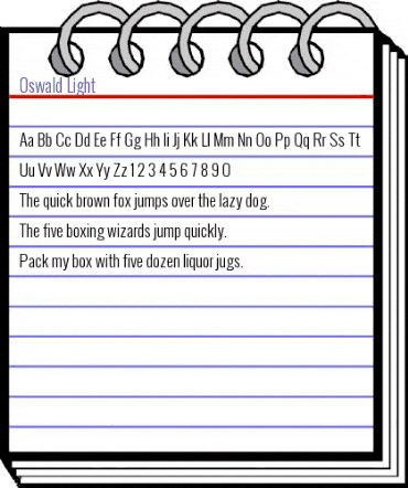 Oswald Light animated font preview Oswald Light animated font preview