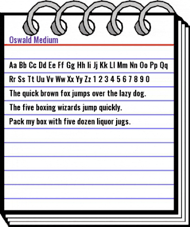 Oswald Medium animated font preview Oswald Medium animated font preview