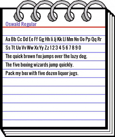 Oswald Regular animated font preview Oswald Regular animated font preview