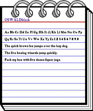 OSWALDblack Regular animated font preview OSWALDblack Regular animated font preview