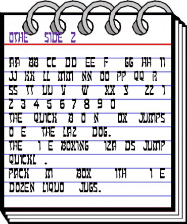 Other Side 2 Regular animated font preview