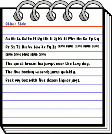 Other Side Demo Regular animated font preview Other Side Demo Regular animated font preview