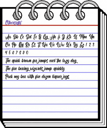 Othersight Regular animated font preview Othersight Regular animated font preview