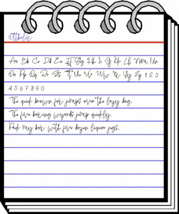 Ottbelix Regular animated font preview