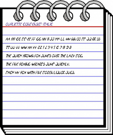 Oubliette Condensed Italic Condensed Italic animated font preview Oubliette Condensed Italic Condensed Italic animated font preview