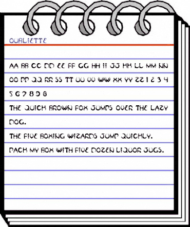 Oubliette Regular animated font preview Oubliette Regular animated font preview