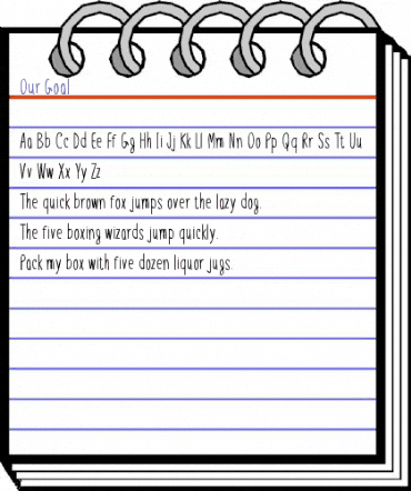 Our Goal Regular animated font preview Our Goal Regular animated font preview