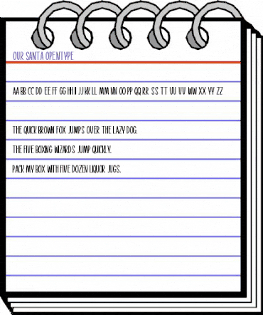 Our Santa Regular animated font preview Our Santa Regular animated font preview