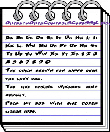 OutbackOutaControlSCapsSSK Bold animated font preview OutbackOutaControlSCapsSSK Bold animated font preview