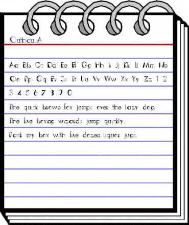 Outhaus Regular animated font preview