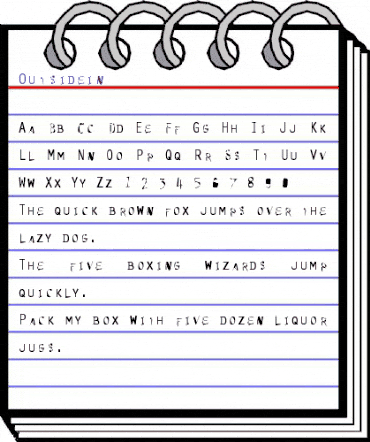 Outsidein Medium animated font preview