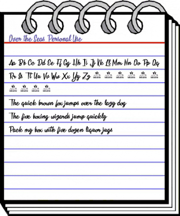 Over the Seas Personal Use Regular animated font preview Over the Seas Personal Use Regular animated font preview