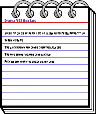 Overfly FREE Regular animated font preview Overfly FREE Regular animated font preview