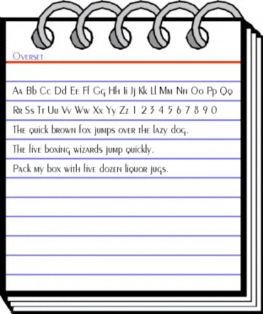Overset Normal animated font preview Overset Normal animated font preview