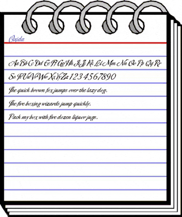 Oxida Regular animated font preview Oxida Regular animated font preview