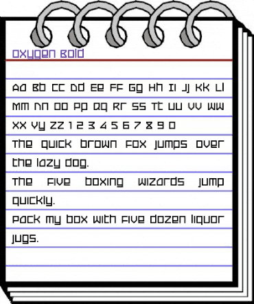 Oxygen Bold animated font preview Oxygen Bold animated font preview