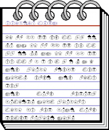 Oyachai Font Regular animated font preview Oyachai Font Regular animated font preview