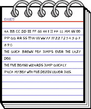 Oyget! Regular animated font preview Oyget! Regular animated font preview
