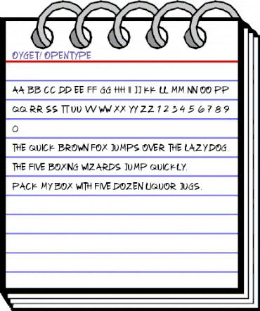 Oyget! Regular animated font preview Oyget! Regular animated font preview