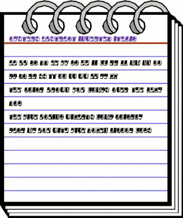 Oysters Abstract Inverted Italic animated font preview