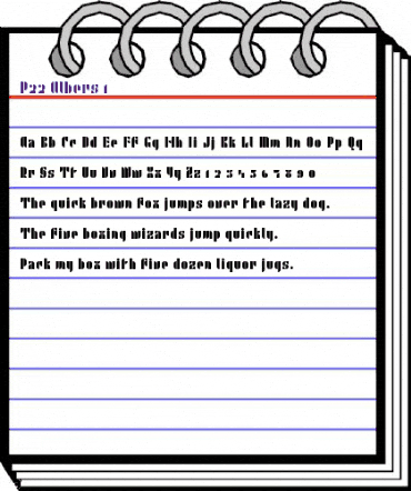 P22 Albers 1 Regular animated font preview