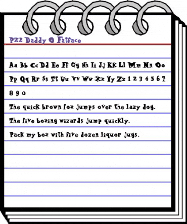 P22 Daddy O Fatface Regular animated font preview