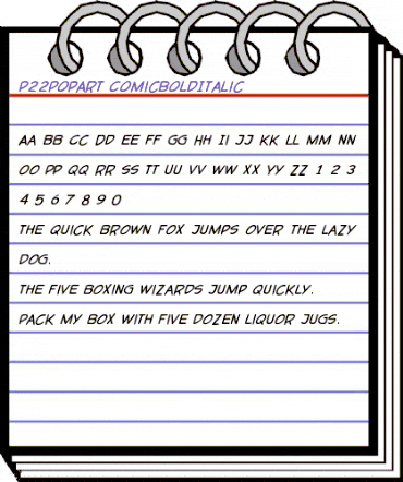 P22PopArt Bold Italic animated font preview P22PopArt Bold Italic animated font preview