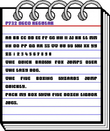 P732-Deco Regular animated font preview P732-Deco Regular animated font preview